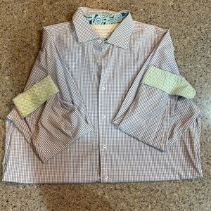 Lilly Pulitzer Men’s Wyeth Shirt XX Large Grid Check Button Down